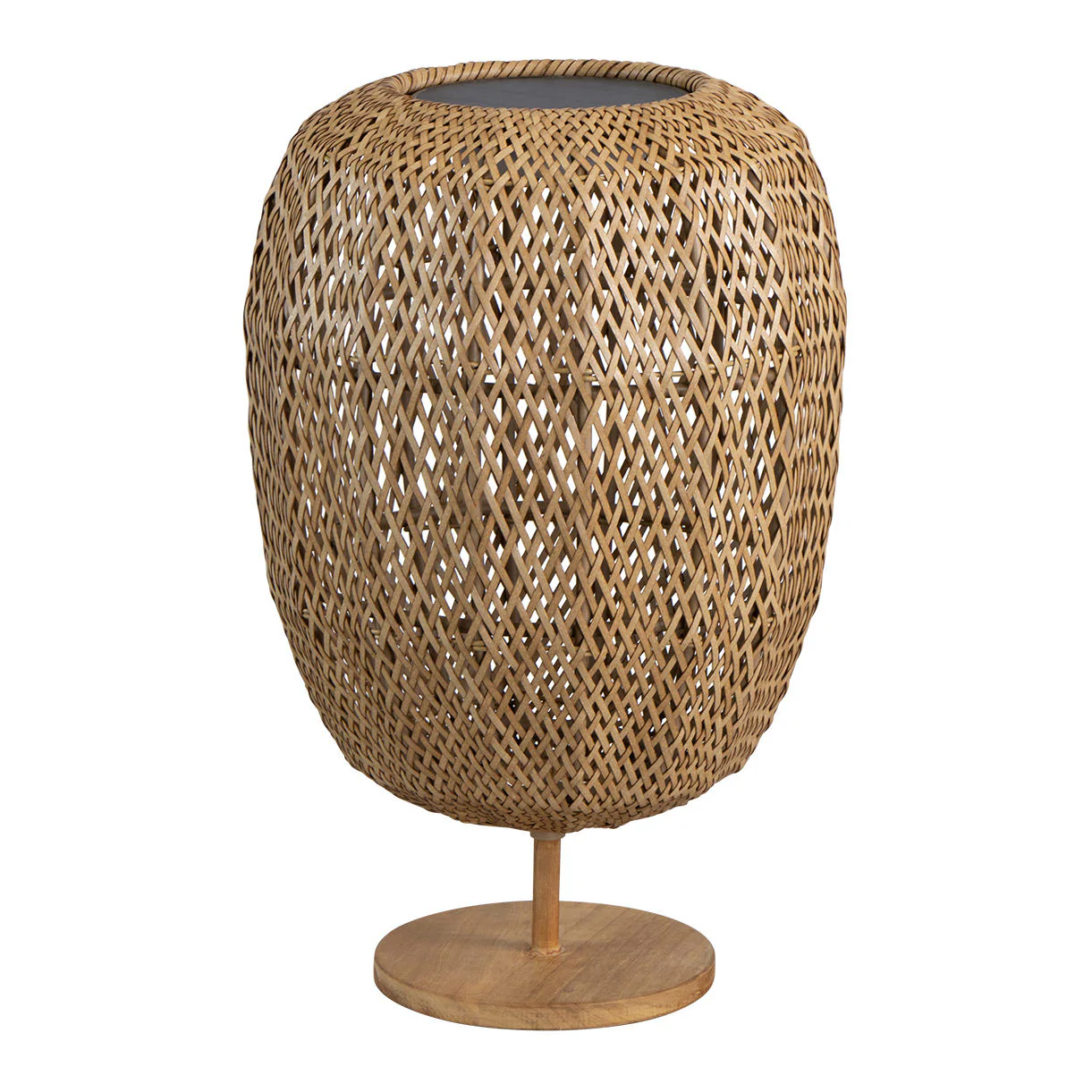 Illusion Glow Weave Solar Floor Lamp - Image 5