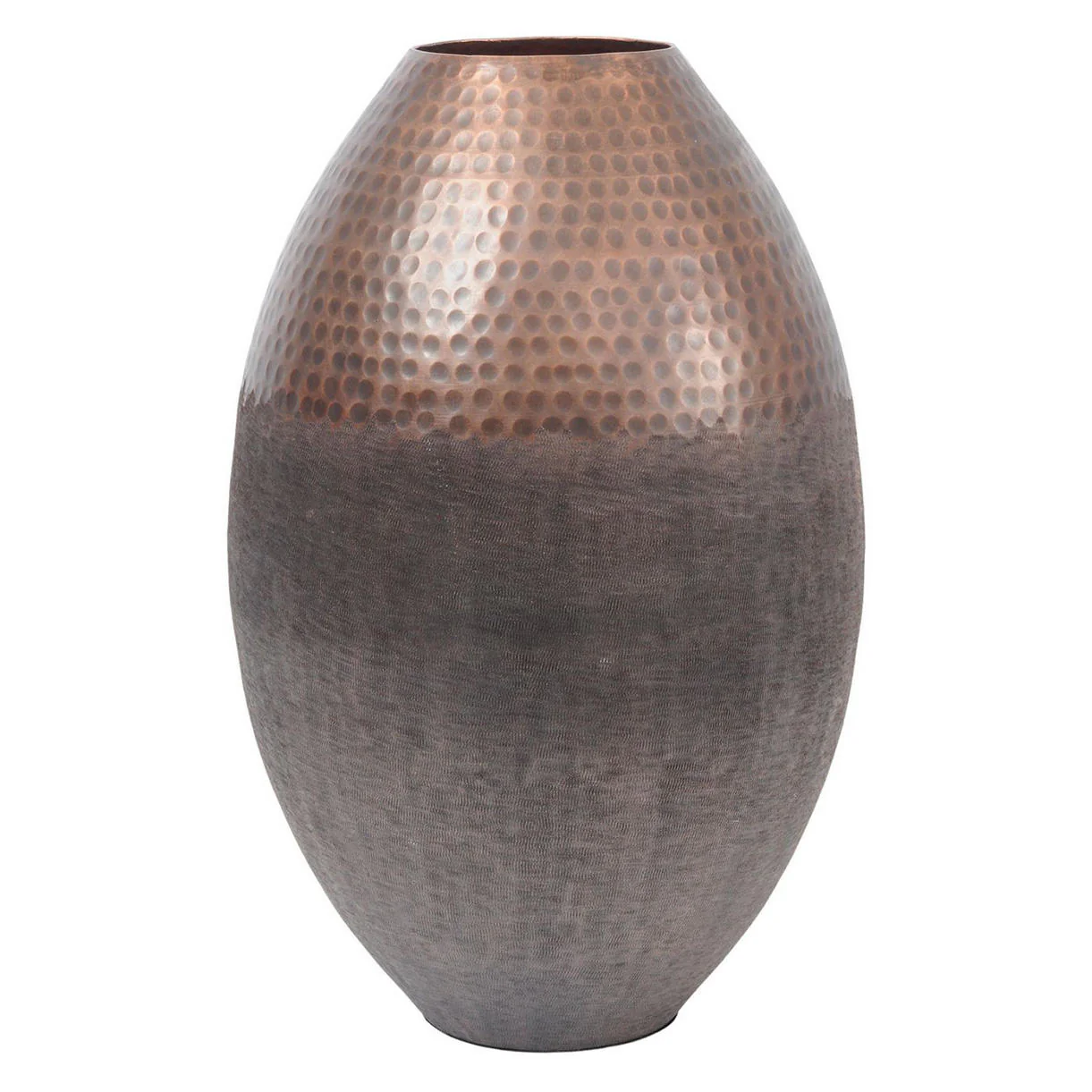 Indian Hammered Aluminium Large Vase - Image 2