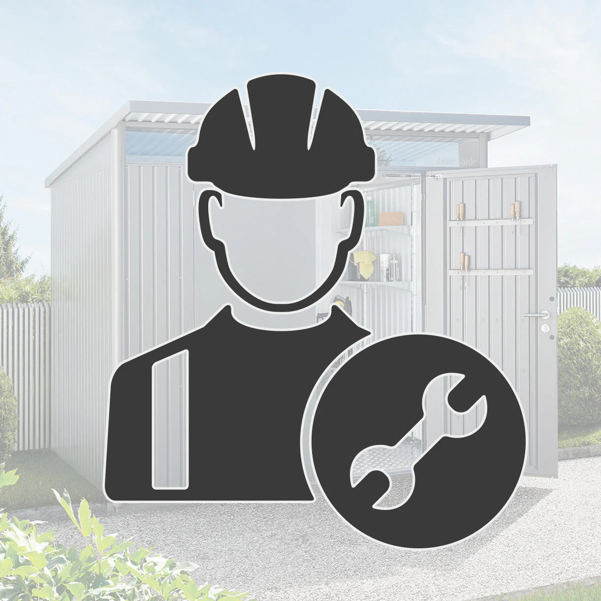 Installation for Biohort AvantGarde Garden Sheds