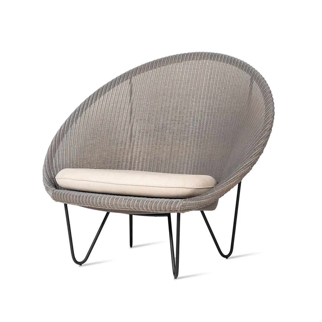 Joe Indoor Cocoon Chair with Black Legs - Image 2