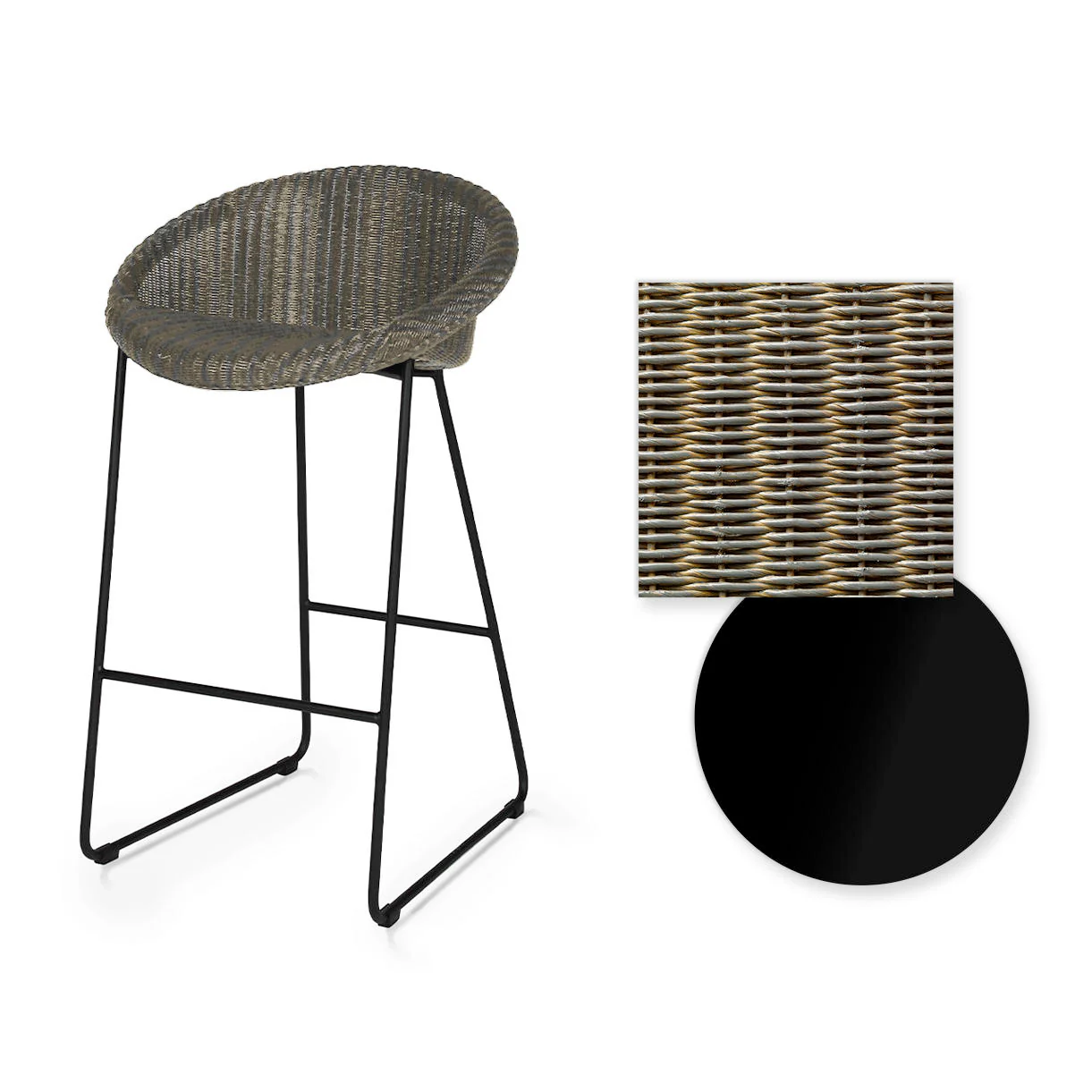 Joe Indoor Counter Stool Black Sled Base - Image 7