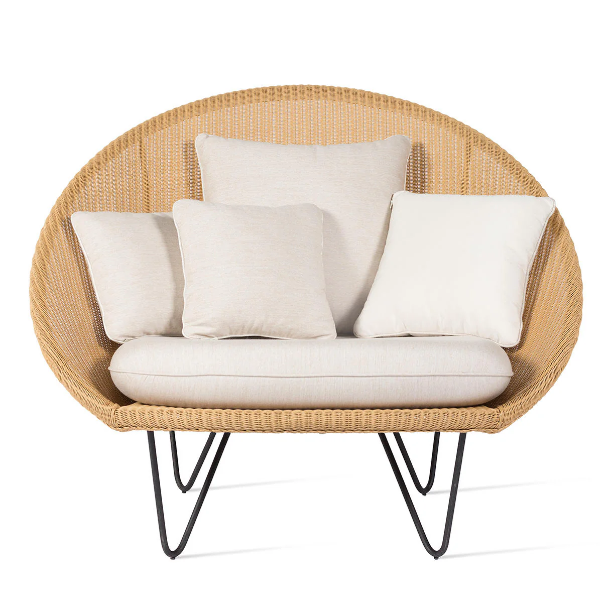 Joe Indoor Lounge Chair with Black Legs - Image 2