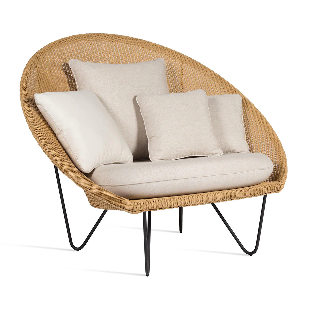 Joe Indoor Lounge Chair with Black Legs - Image 3