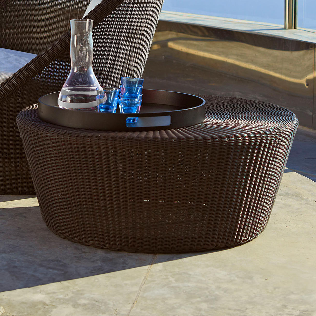 Kingston Woven Large Footstool