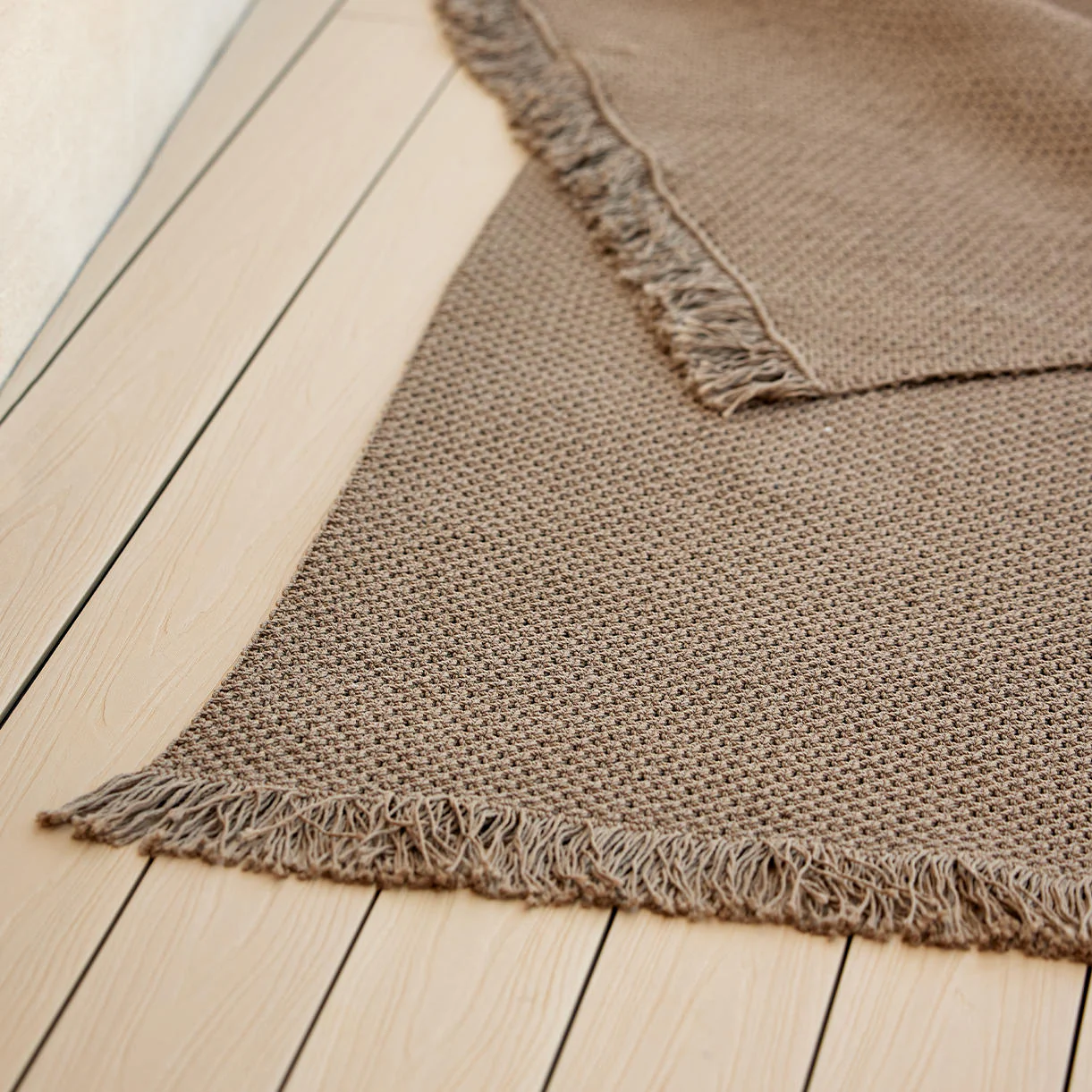 Knit Rectangular Outdoor Rug - Image 3