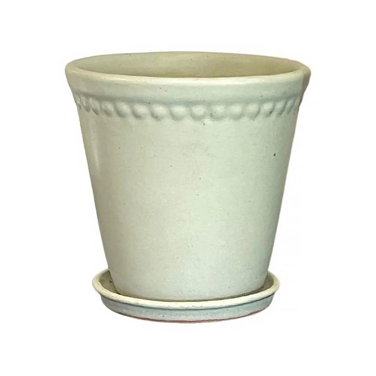 Lacepot Edged Glazed Plant Pot Mixed Blues - Image 9