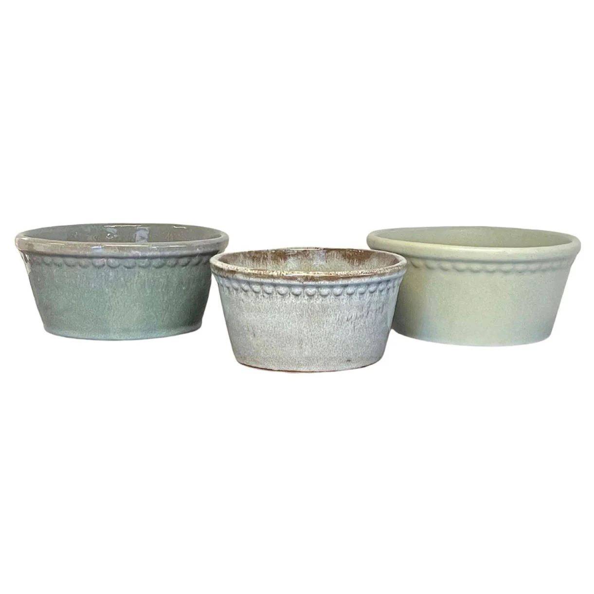 Lacepot Glazed Low Plant Pot - Image 6