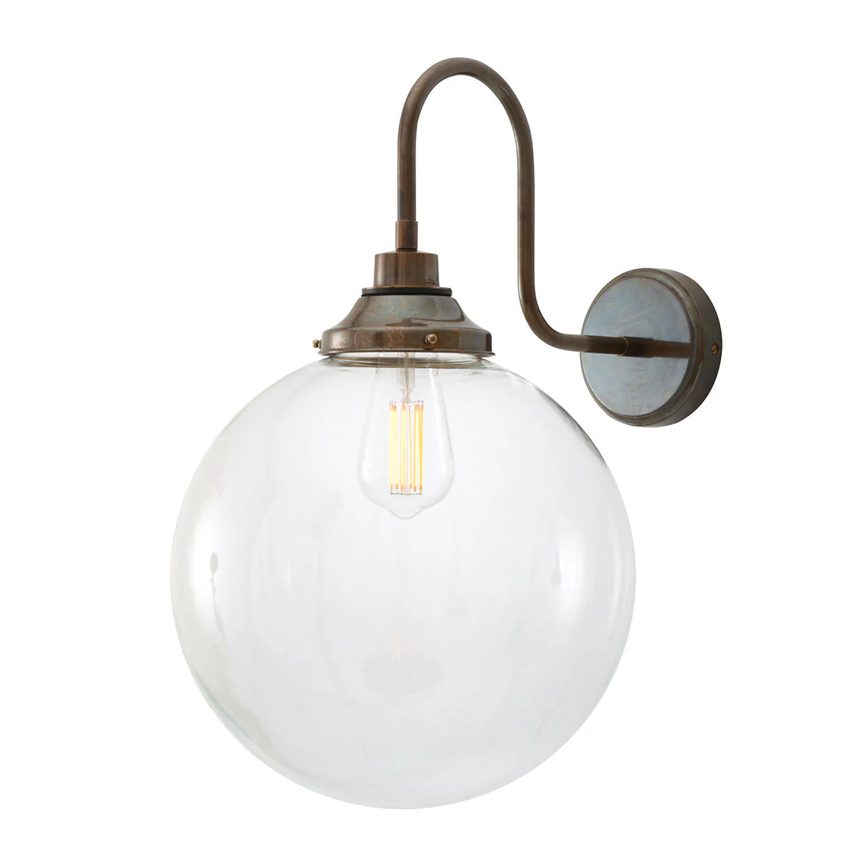 Laguna Outdoor Swan Neck Wall Light