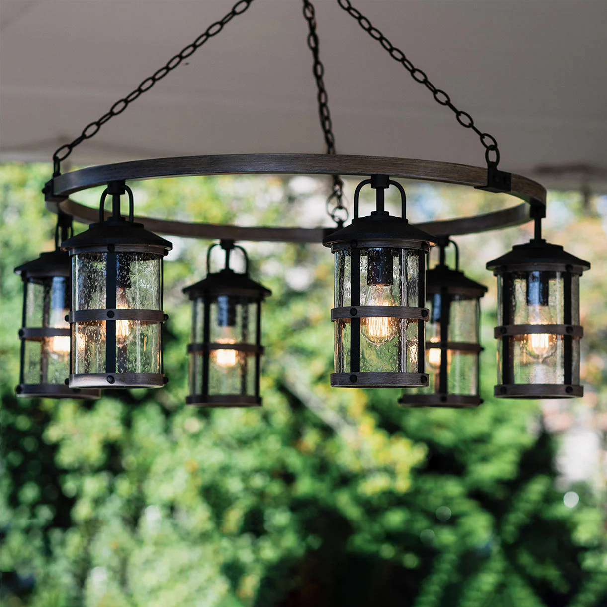 Lakehouse Outdoor Chandelier