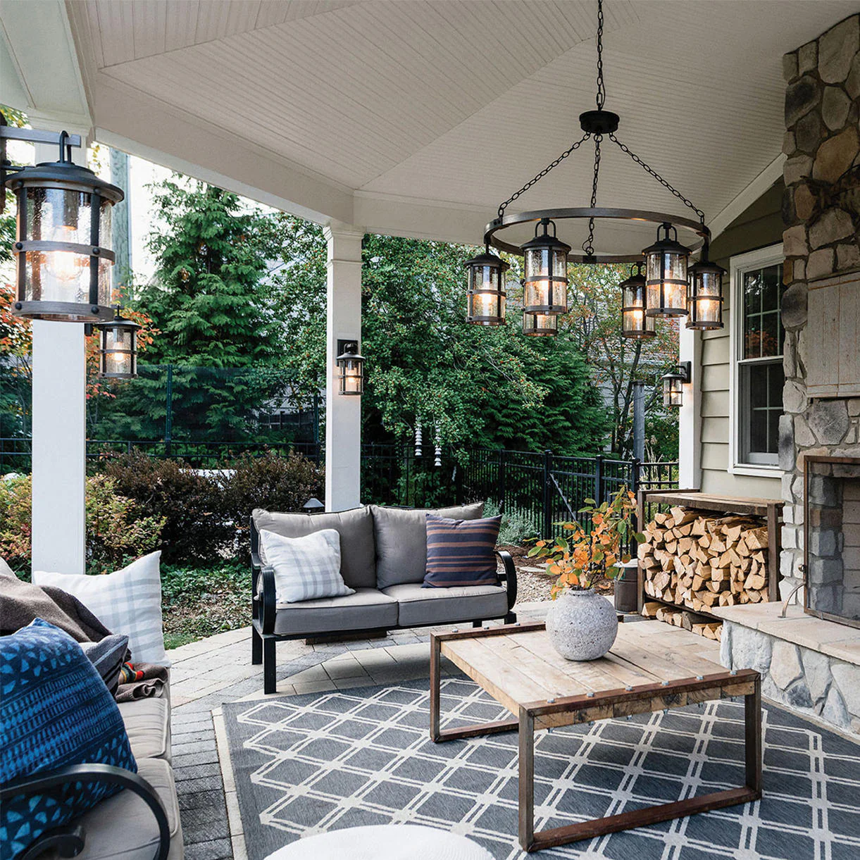Lakehouse Outdoor Chandelier - Image 2