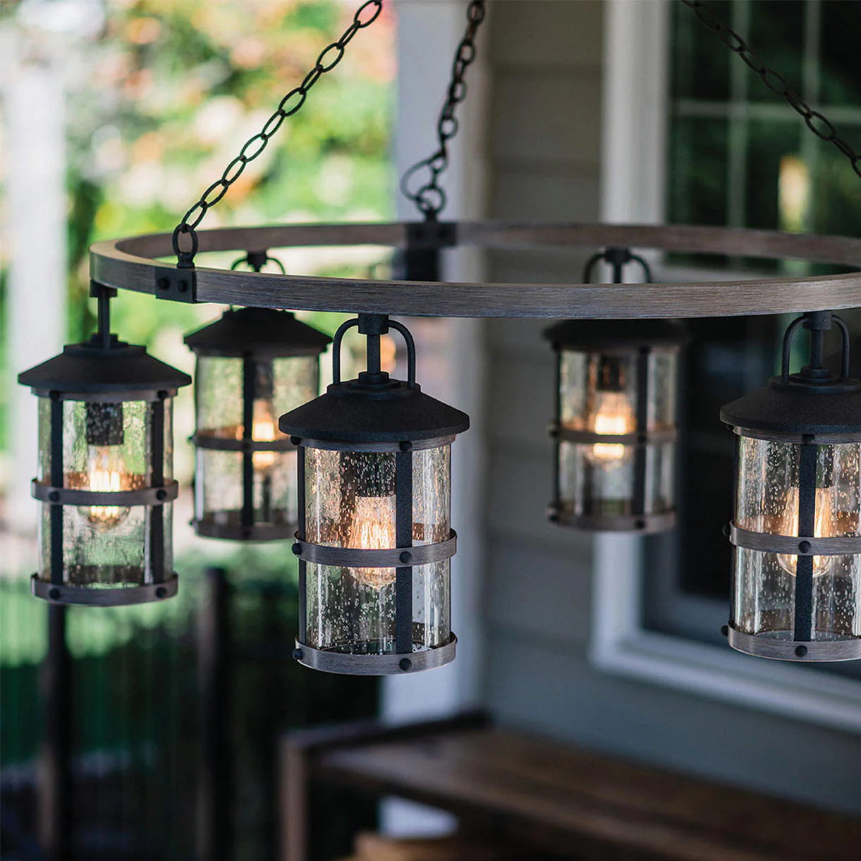 Lakehouse Outdoor Chandelier - Image 3