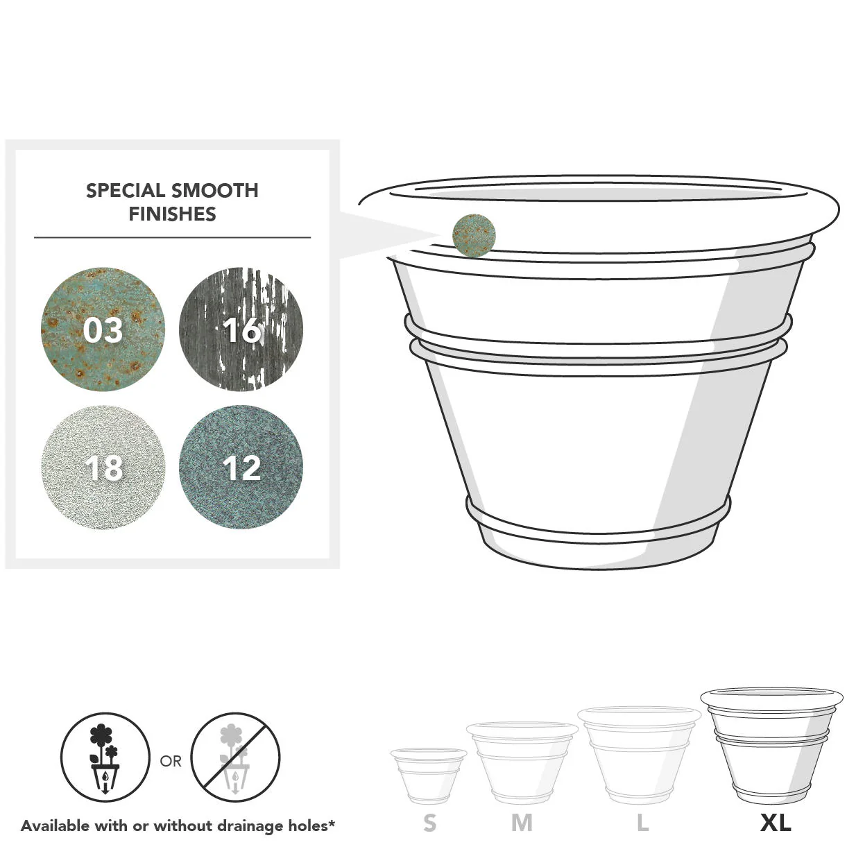 Large Classic Planters - Image 17