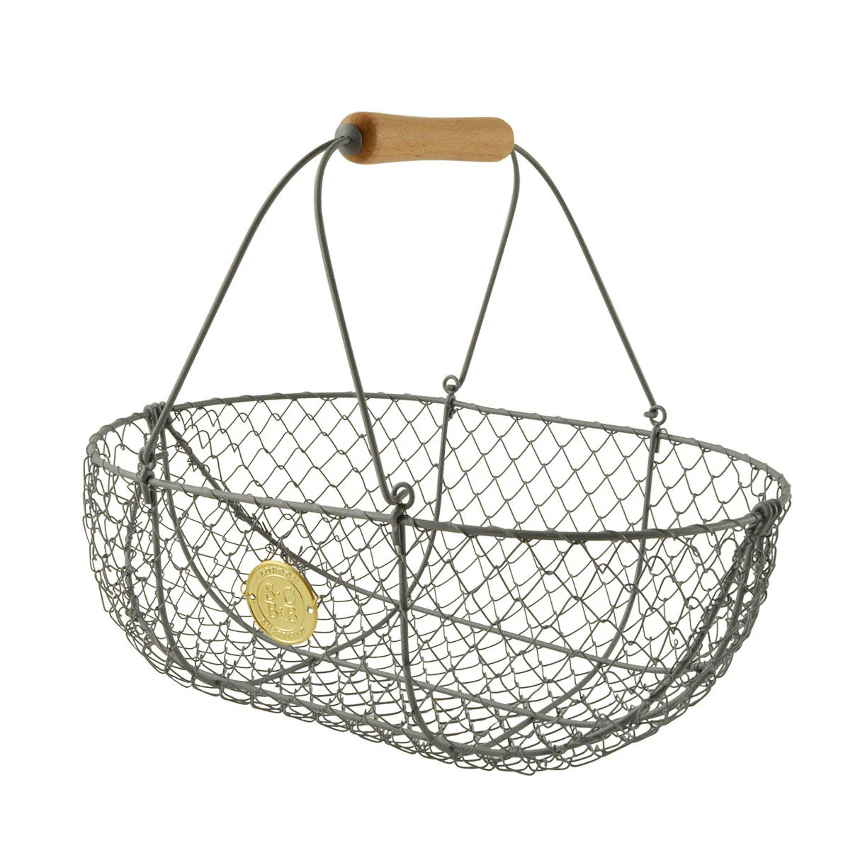 Large Grey Harvesting Basket - Image 3
