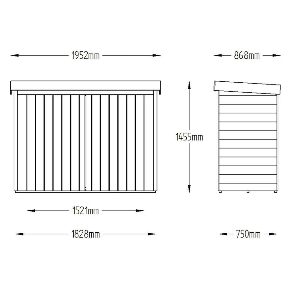 Large Outdoor Pent Roofed Stores - Image 2
