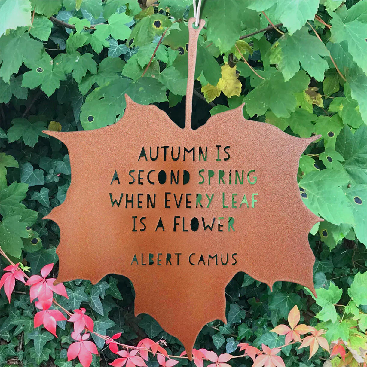 Leaf Hanging Decoration - Autumn is a second spring when every leaf is a flower - Image 2