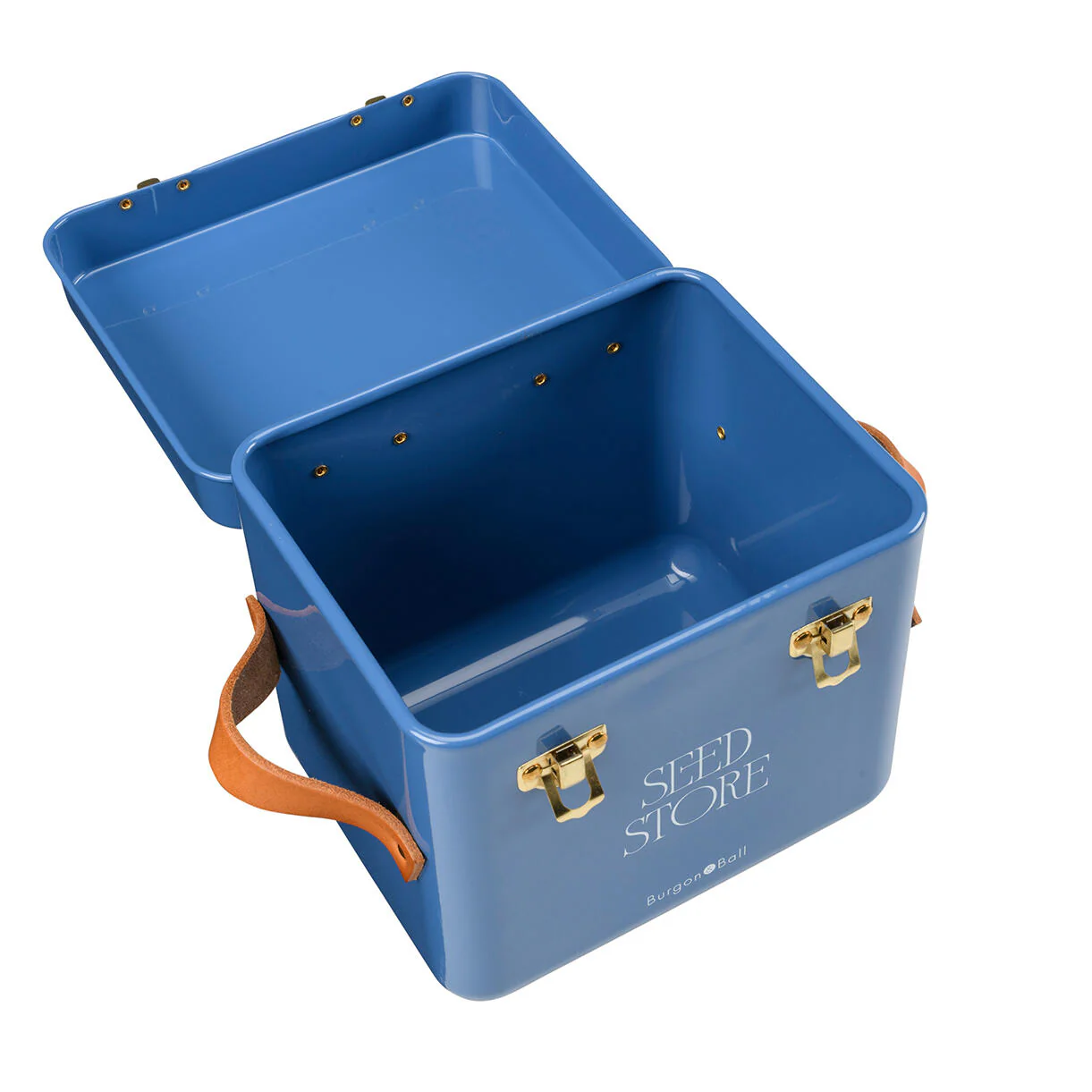 Leather Handled Mini Seed Storage Tin - Image 4
