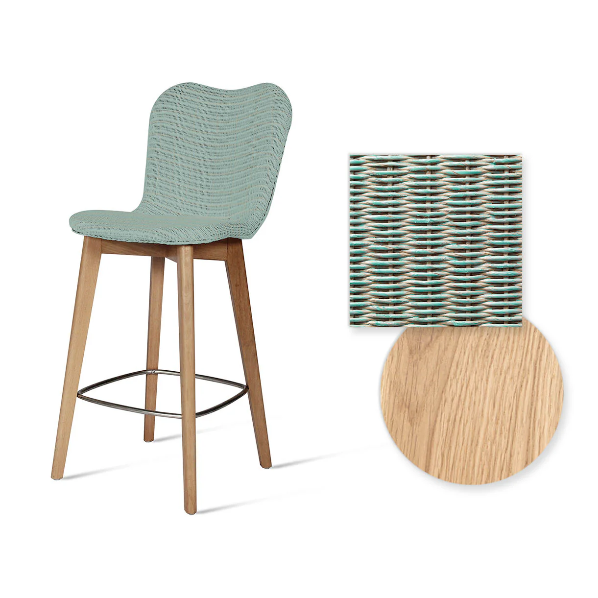 Lily Indoor Counter Stool with Oak Legs - Image 25