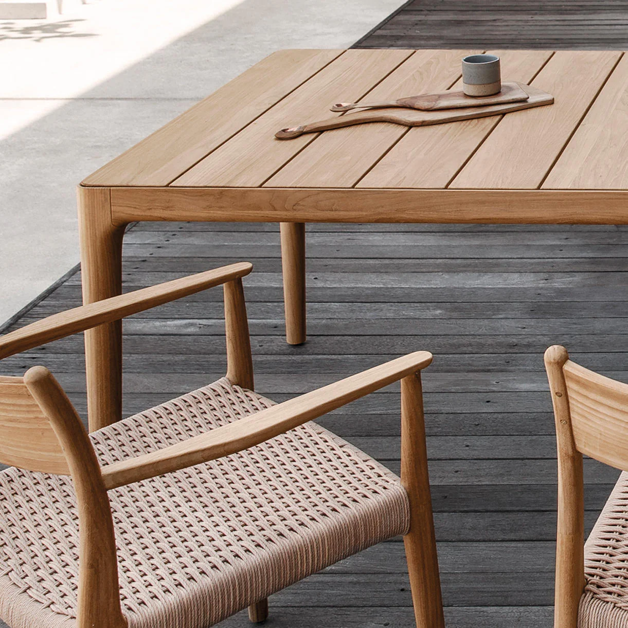 Lima 87cm Square Teak Dining Table