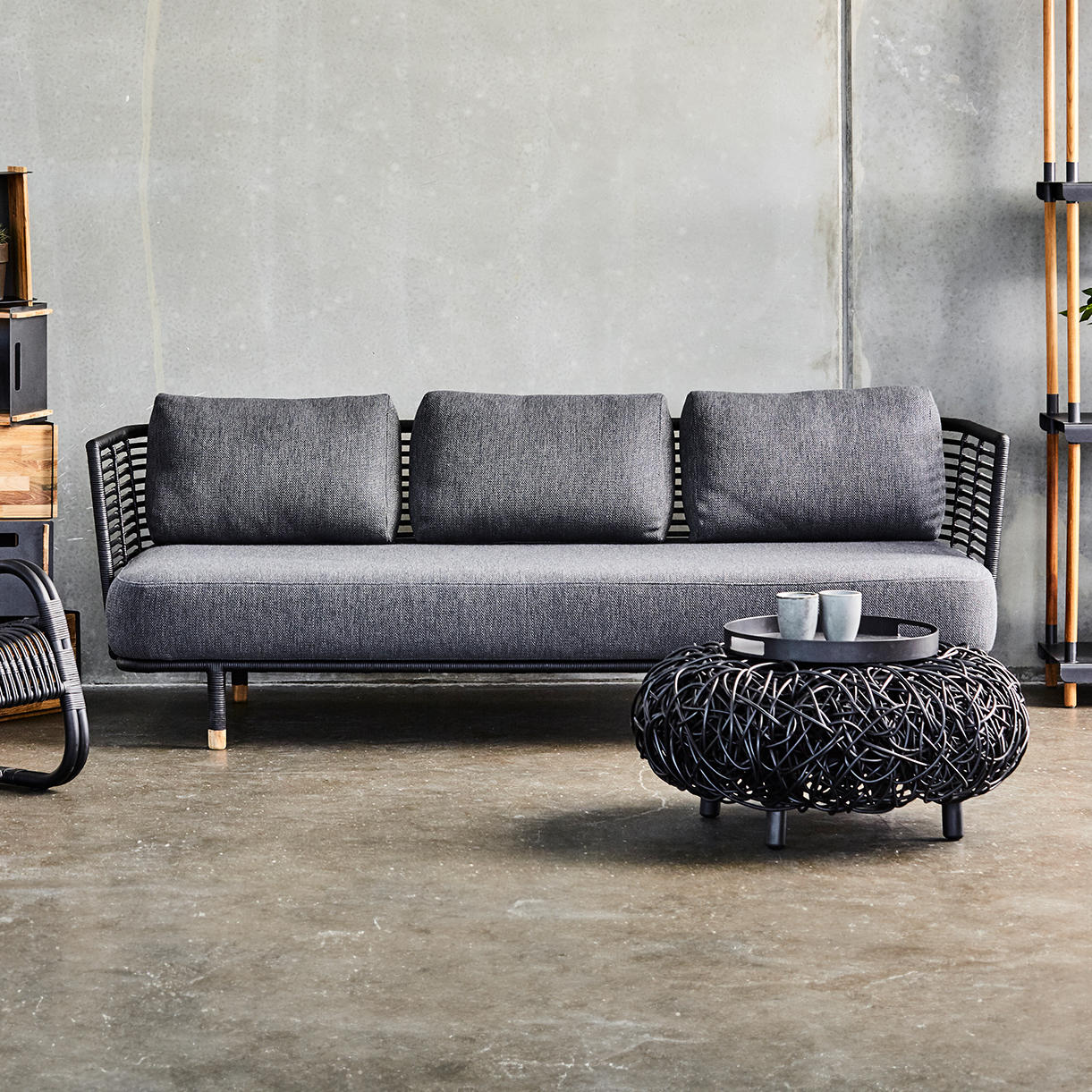 Loop Footstool by Cane-Line - Image 2