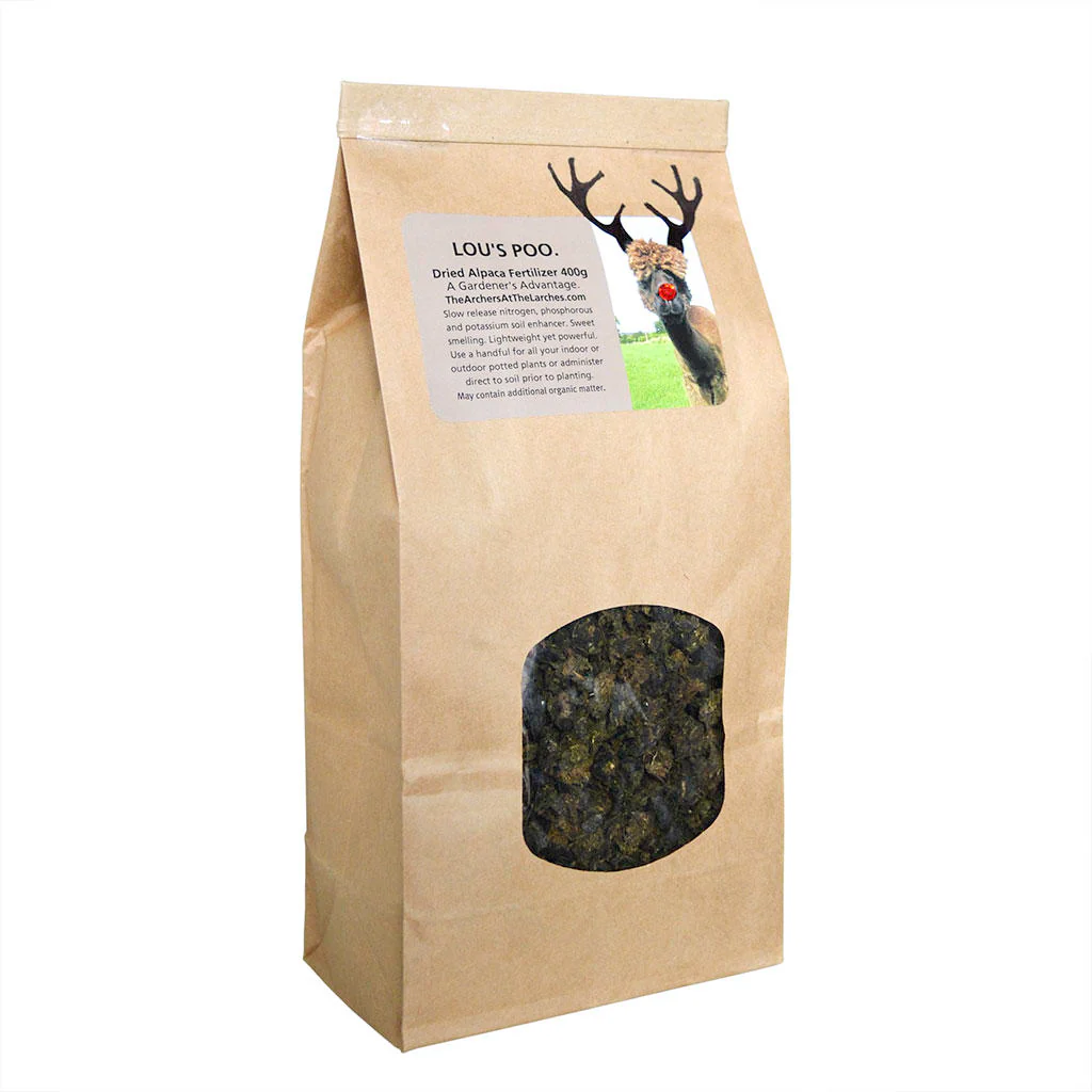 Lou's Poo Alpaca Fertiliser - Christmas Shredded - Image 3