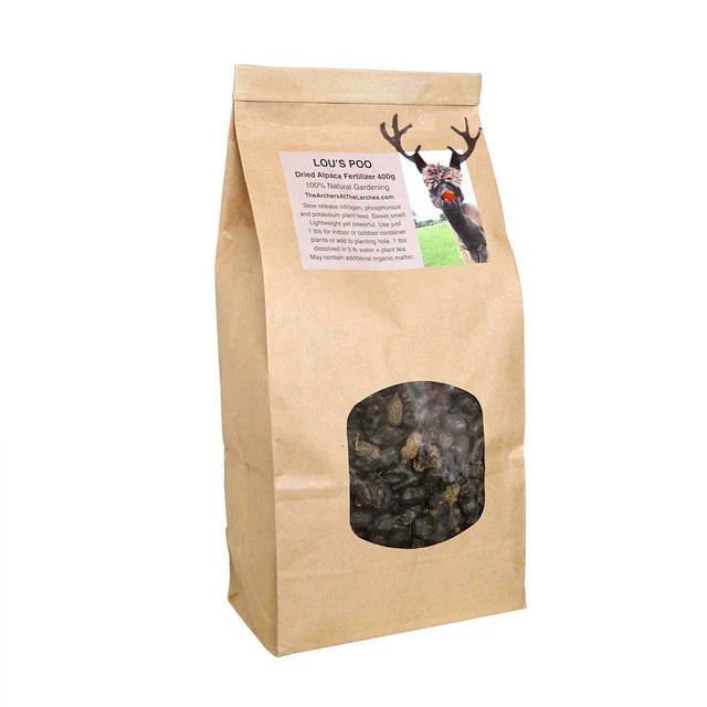 Lou's Poo Alpaca Fertiliser - Christmas Beans - Image 2