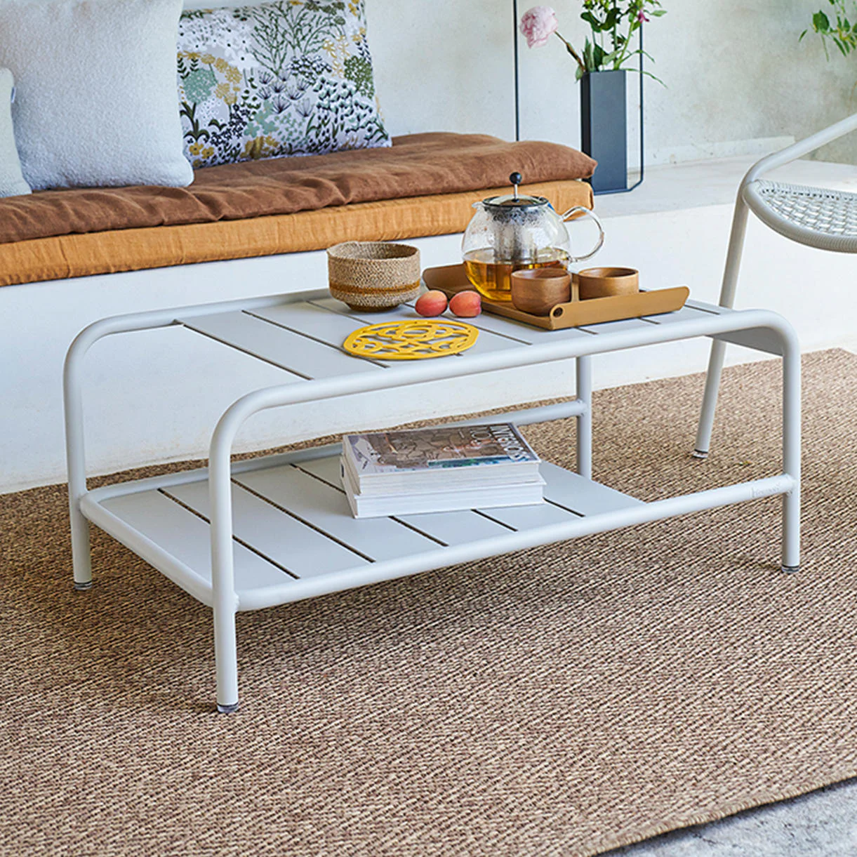 Luxembourg Low Coffee Table with Shelf - Image 4