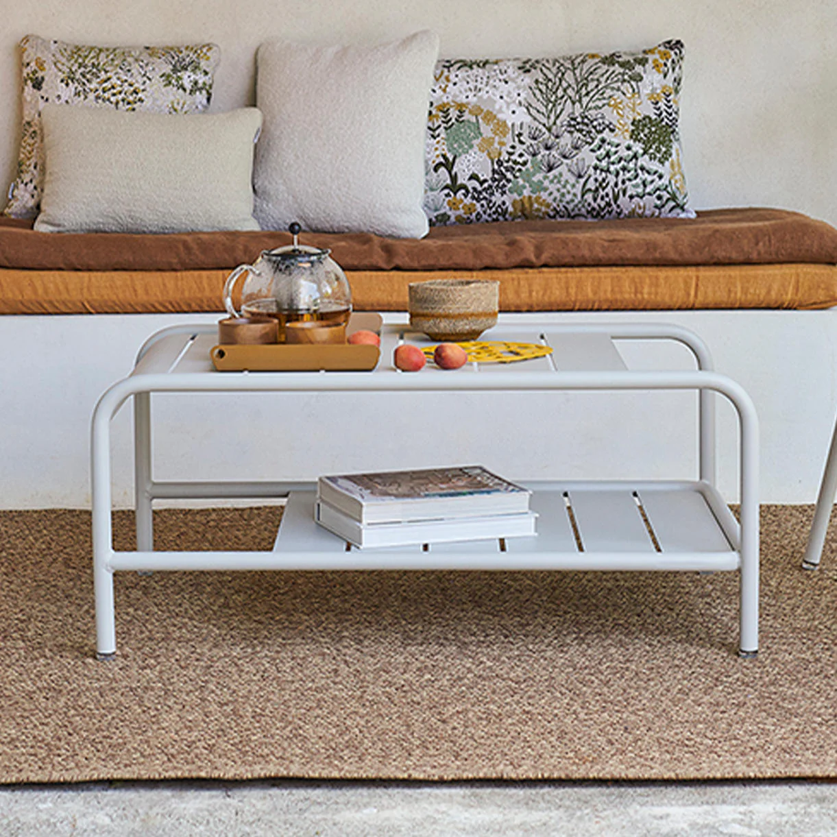 Luxembourg Low Coffee Table with Shelf - Image 5