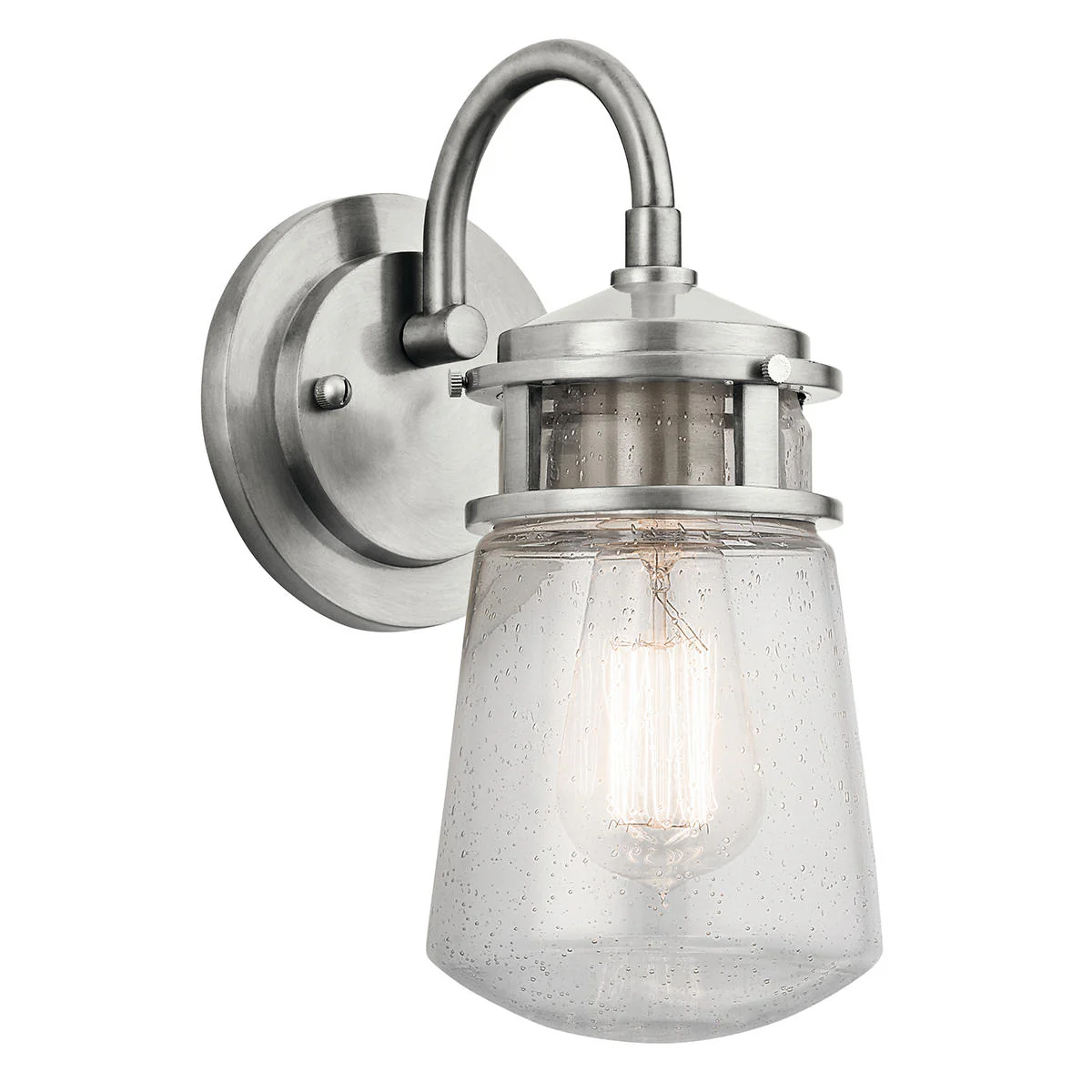 Lyndon Brushed Aluminum Wall Lanterns - Image 2