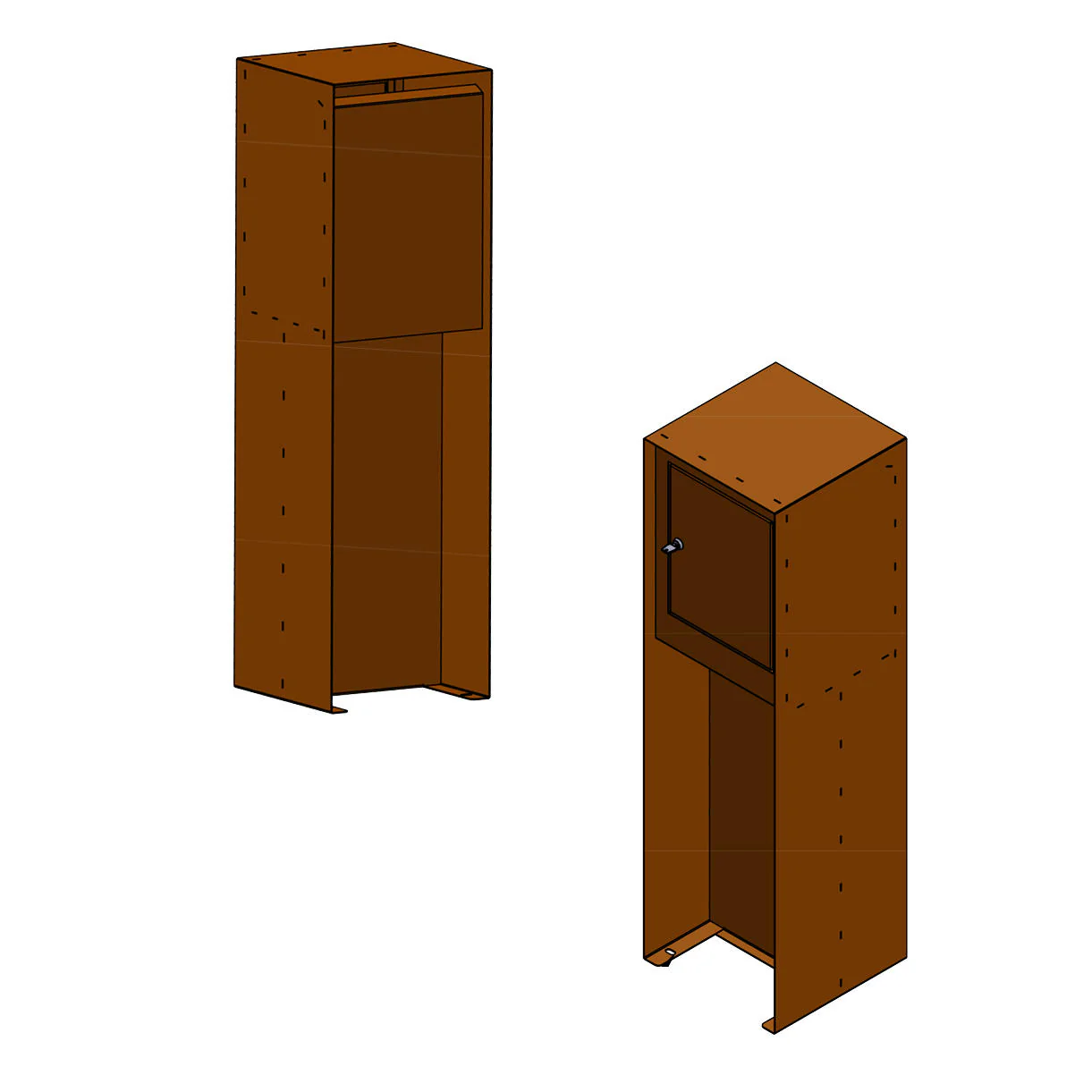 Metal Pillar Letter Boxes - Image 3