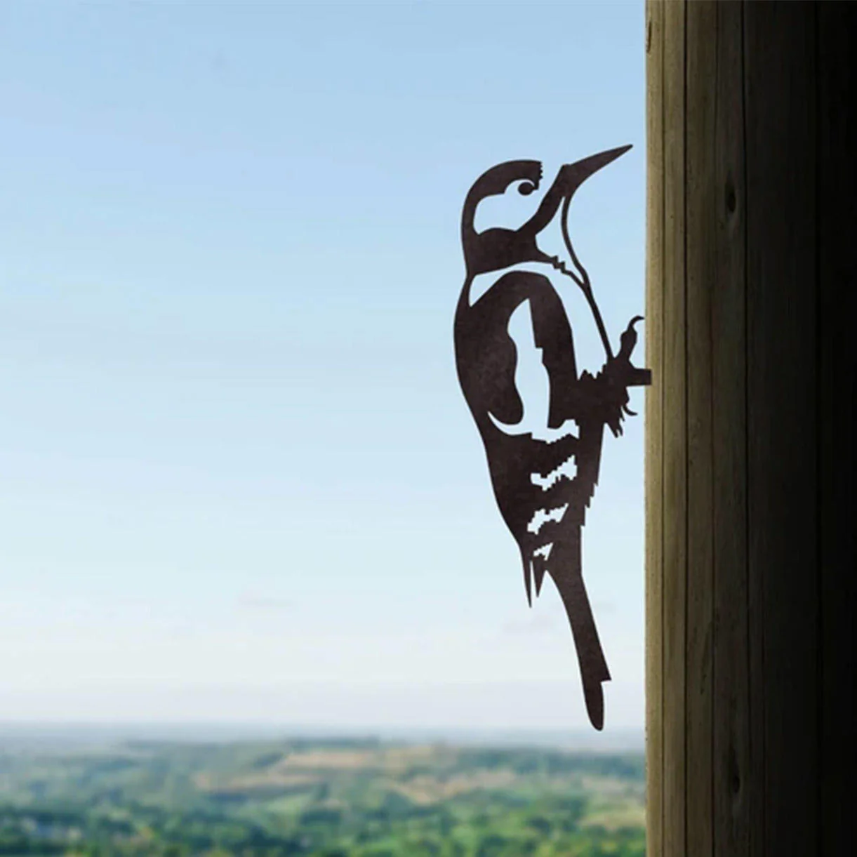 Metalbird Great Spotted Woodpecker Silhouette