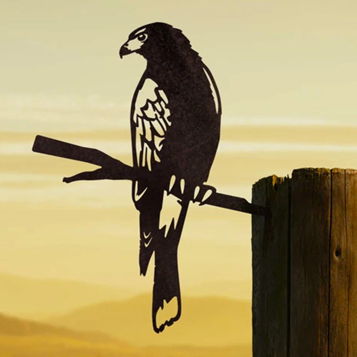 Metalbird Harris Hawk Silhouette