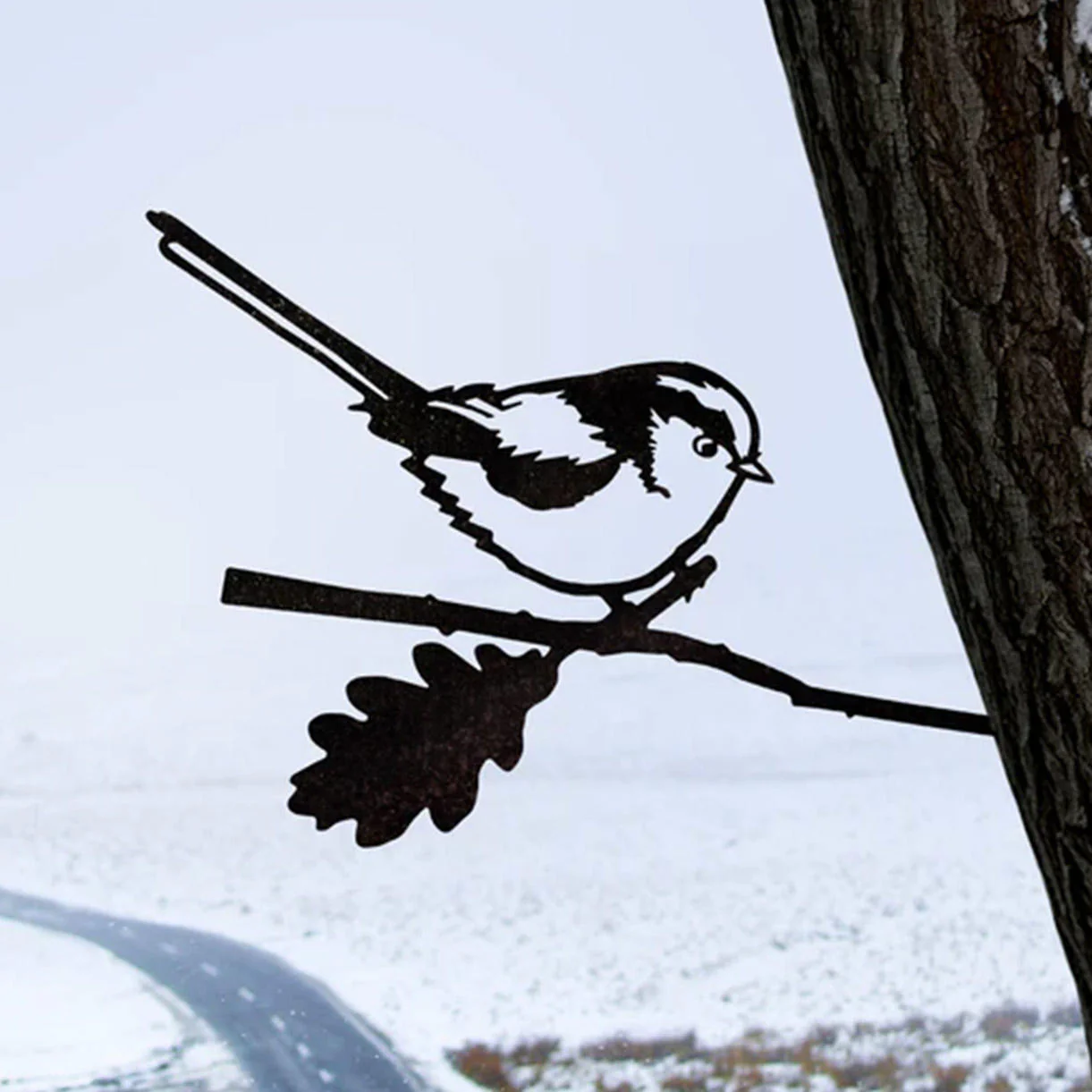 Metalbird Long-Tailed Tit Silhouette