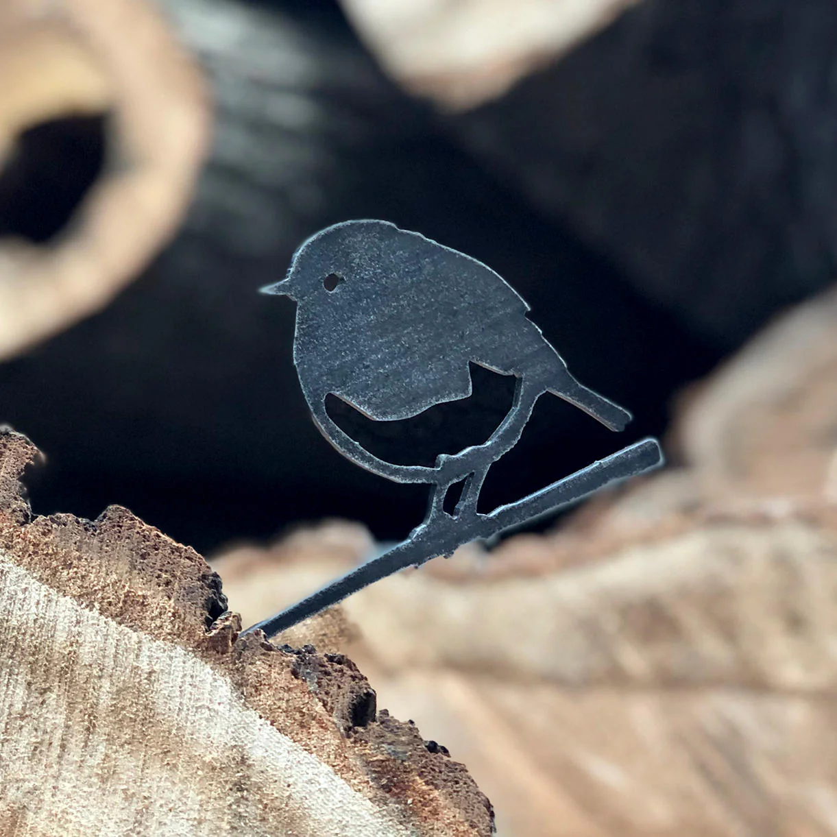 Metalbird Mini Robin Silhouette