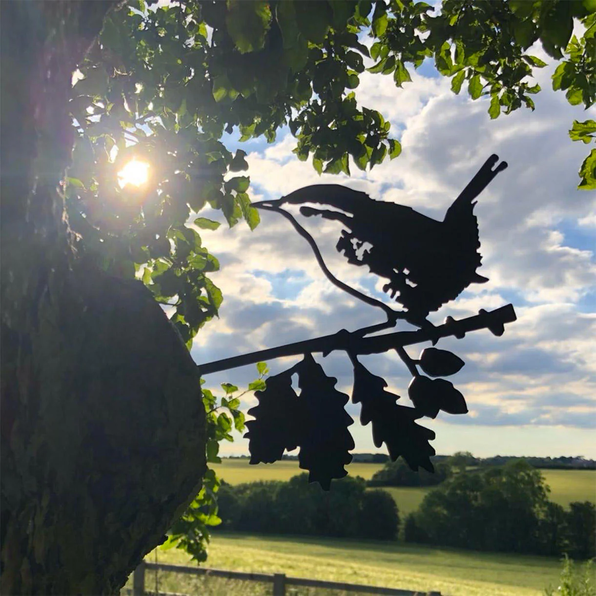 Metalbird Wren Silhouette