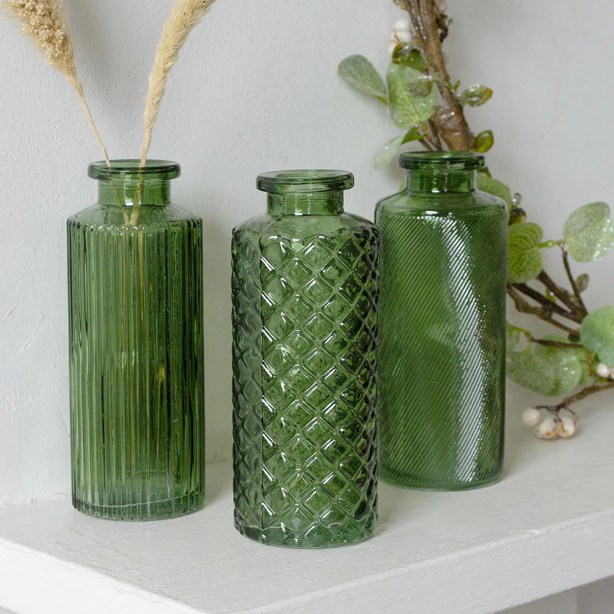 Mini Glass Apothecary Vases - Set of 3 - Image 2