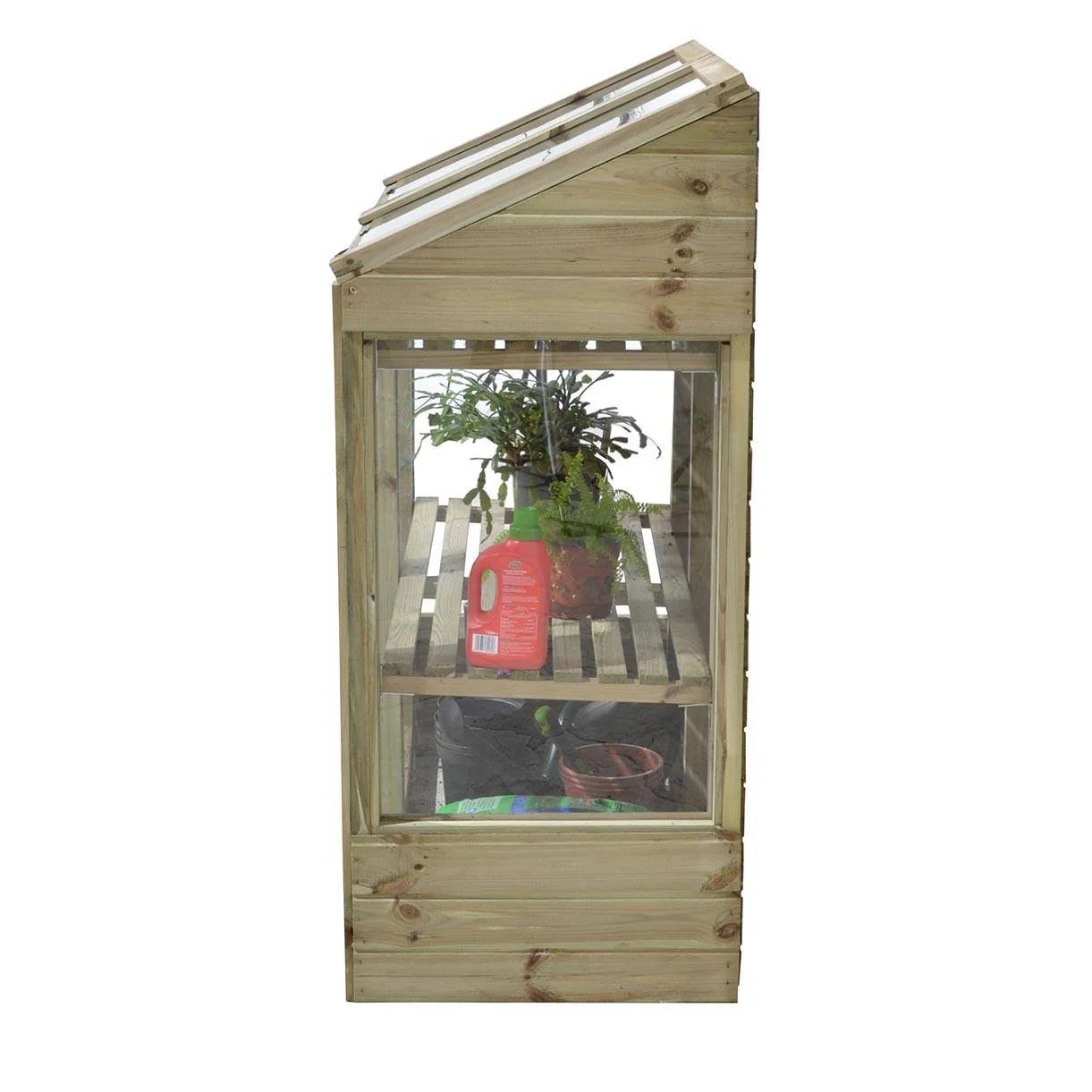 Mini Wooden Greenhouse - Image 4