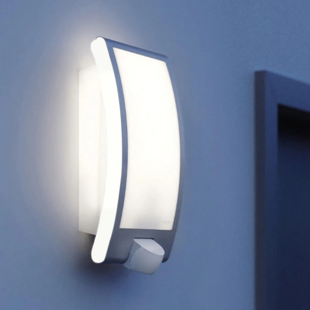 Motion Sensor Stainless Steel Edged Wall Light