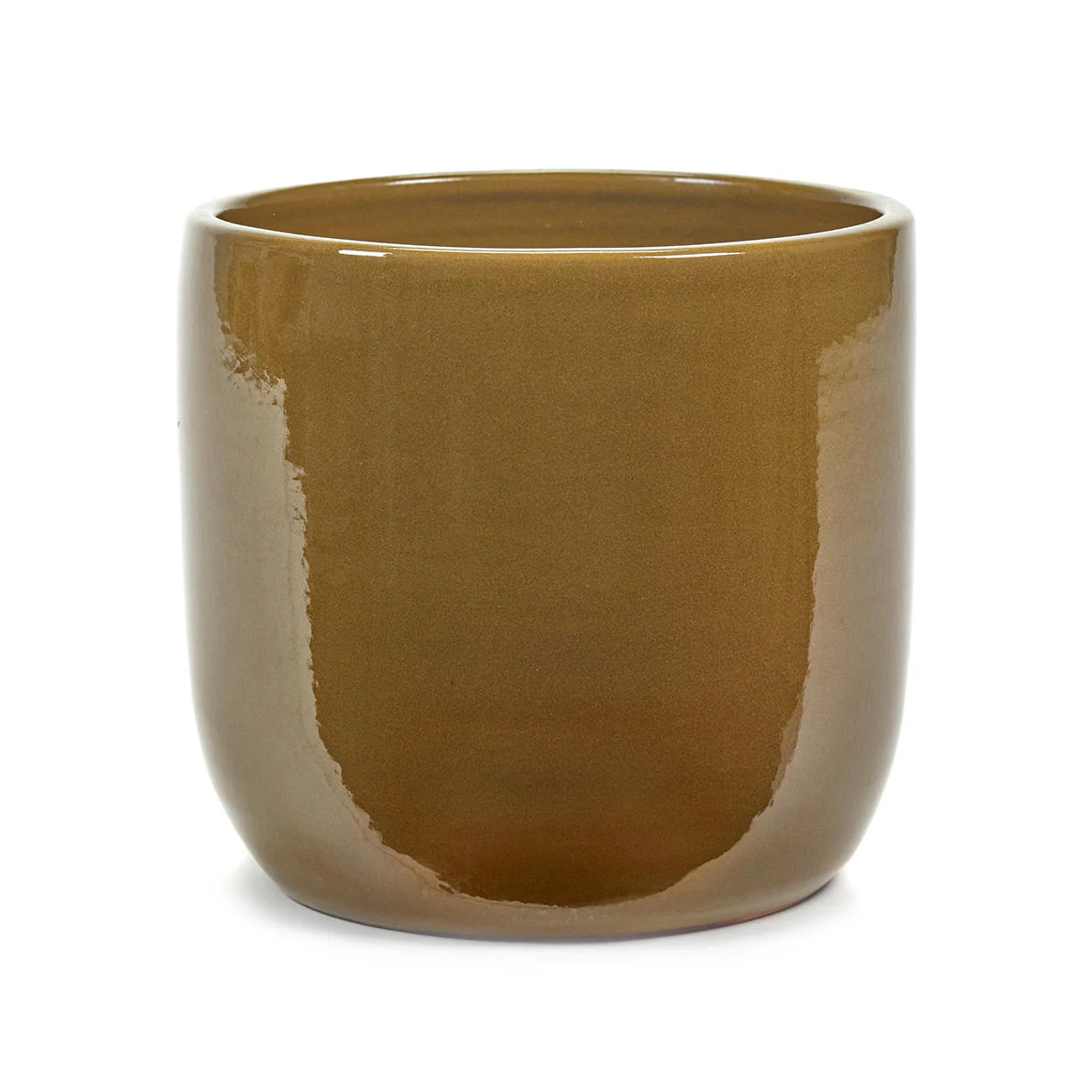 Mustard Glazed Indoor Plant Pot - Image 5