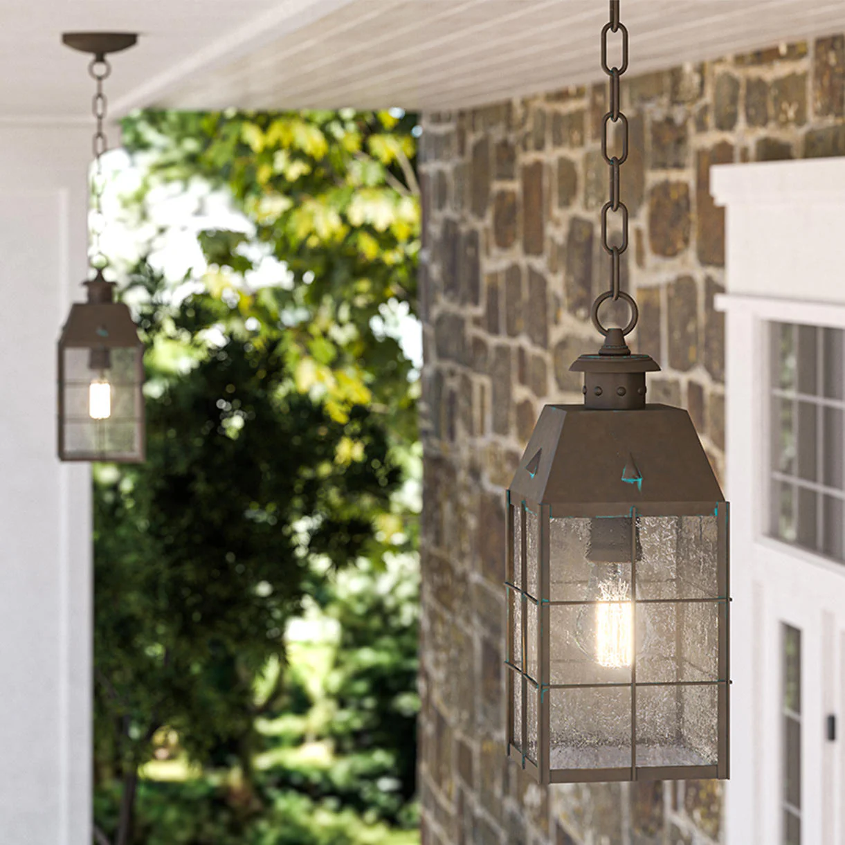 Nantucket Outdoor Hanging Chain Lantern