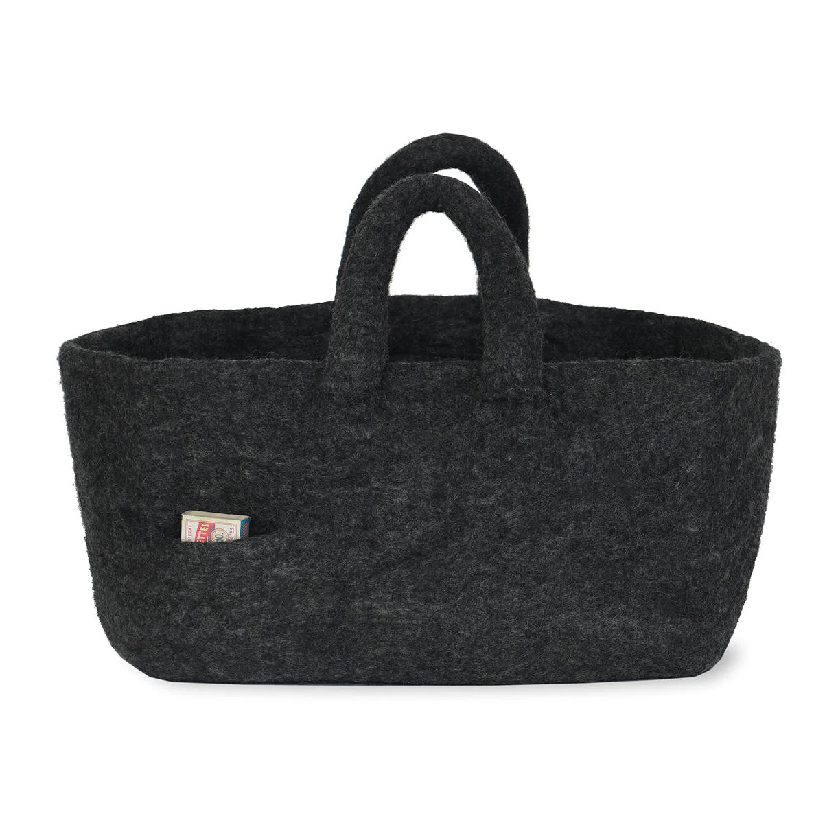 Nepalese Felt Storage Basket - Image 4