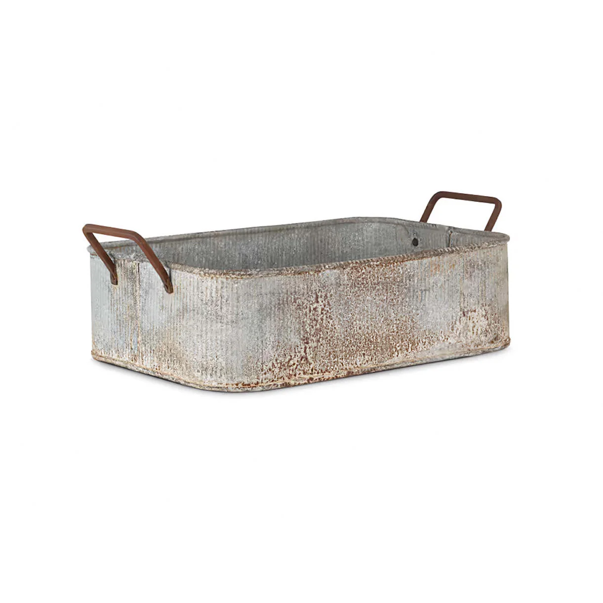 Outdoor Planter Tray with Aged Zinc finish - Image 4