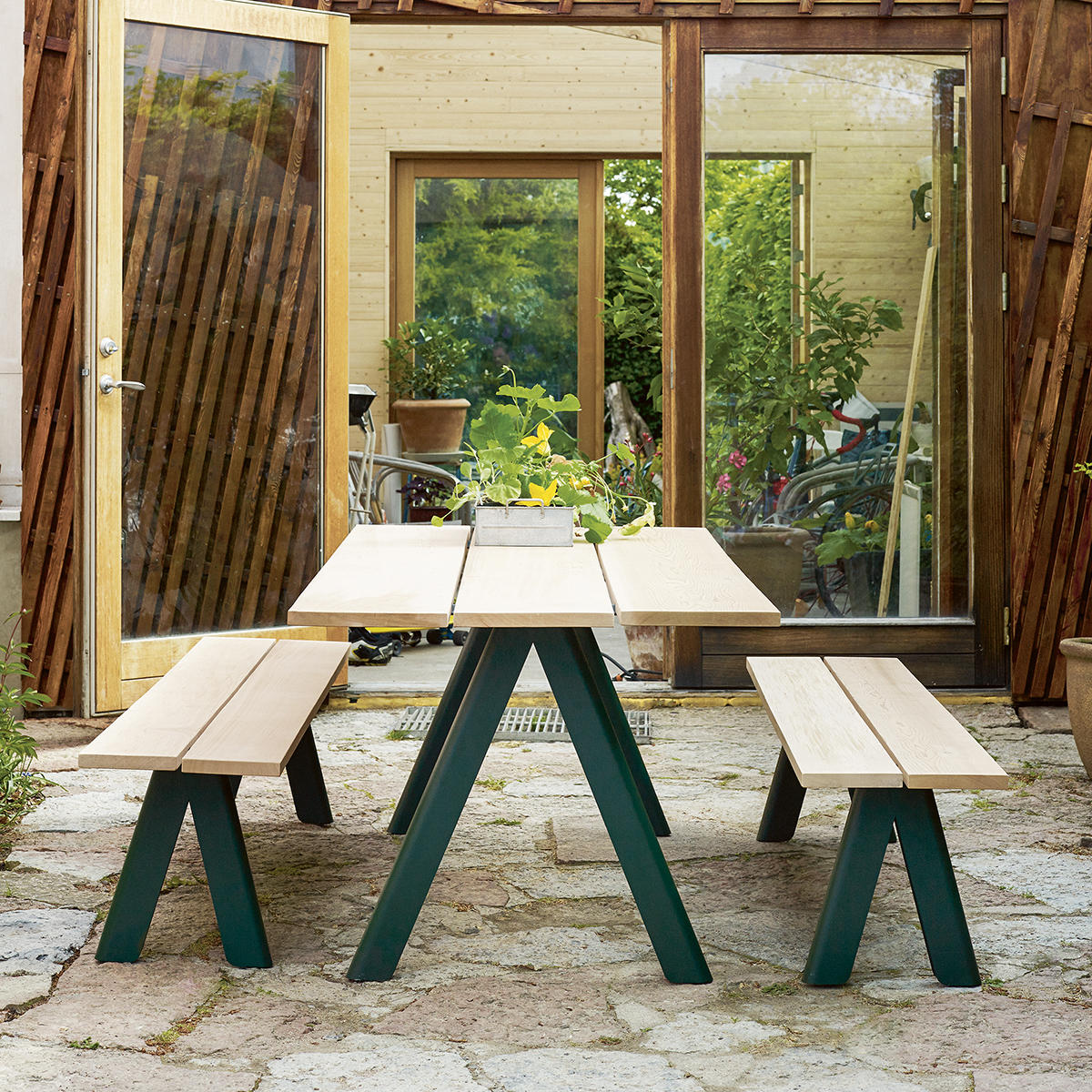 Overlap Dining Bench - Image 2