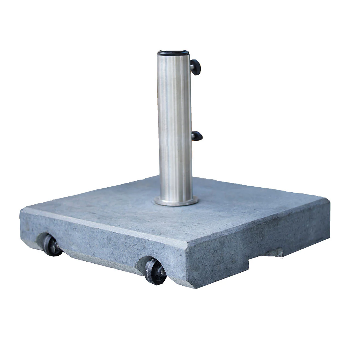 Parasol Base Matt Grey with Wheels - Image 3