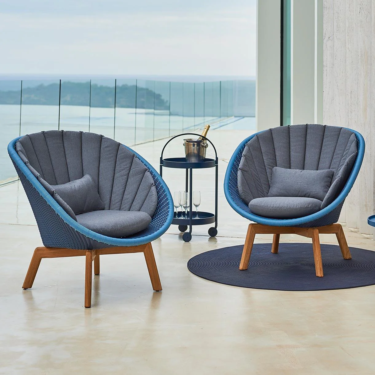 Peacock Outdoor Lounge Chair