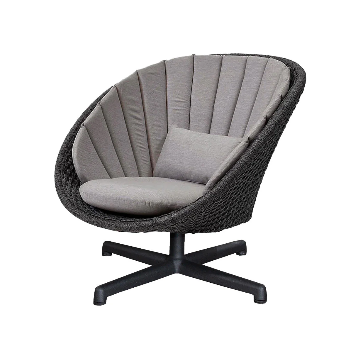 Peacock Rope Outdoor Lounge Swivel Chair - Image 10