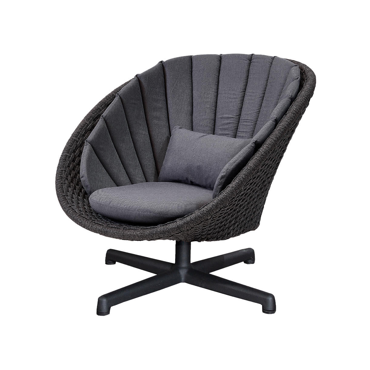 Peacock Rope Outdoor Lounge Swivel Chair - Image 8