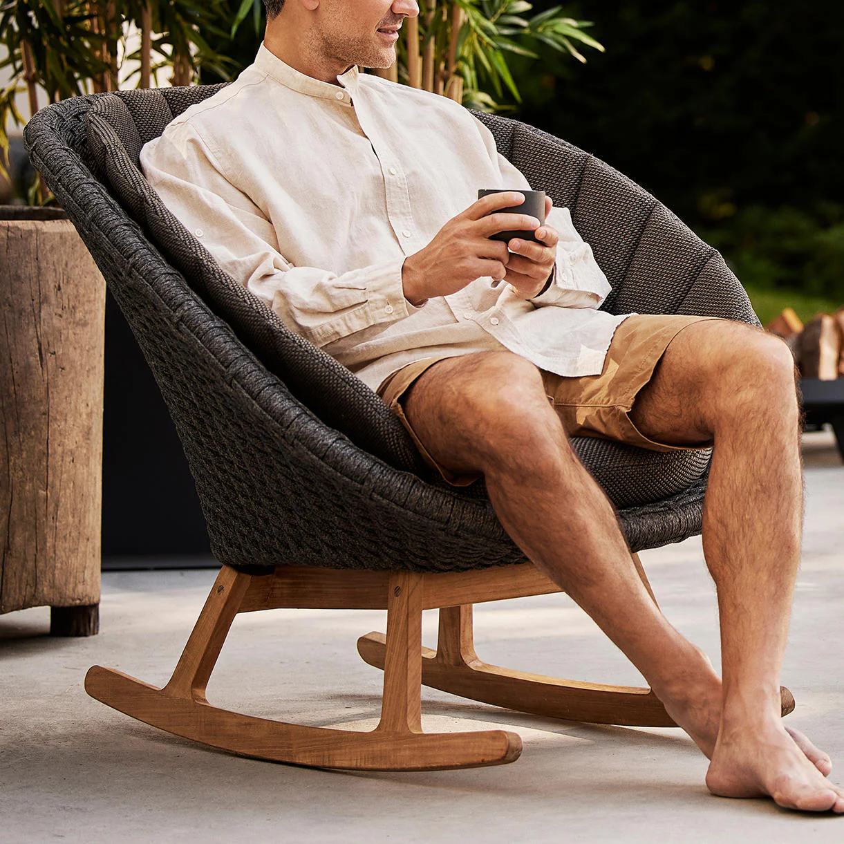 Peacock Rocking Chair