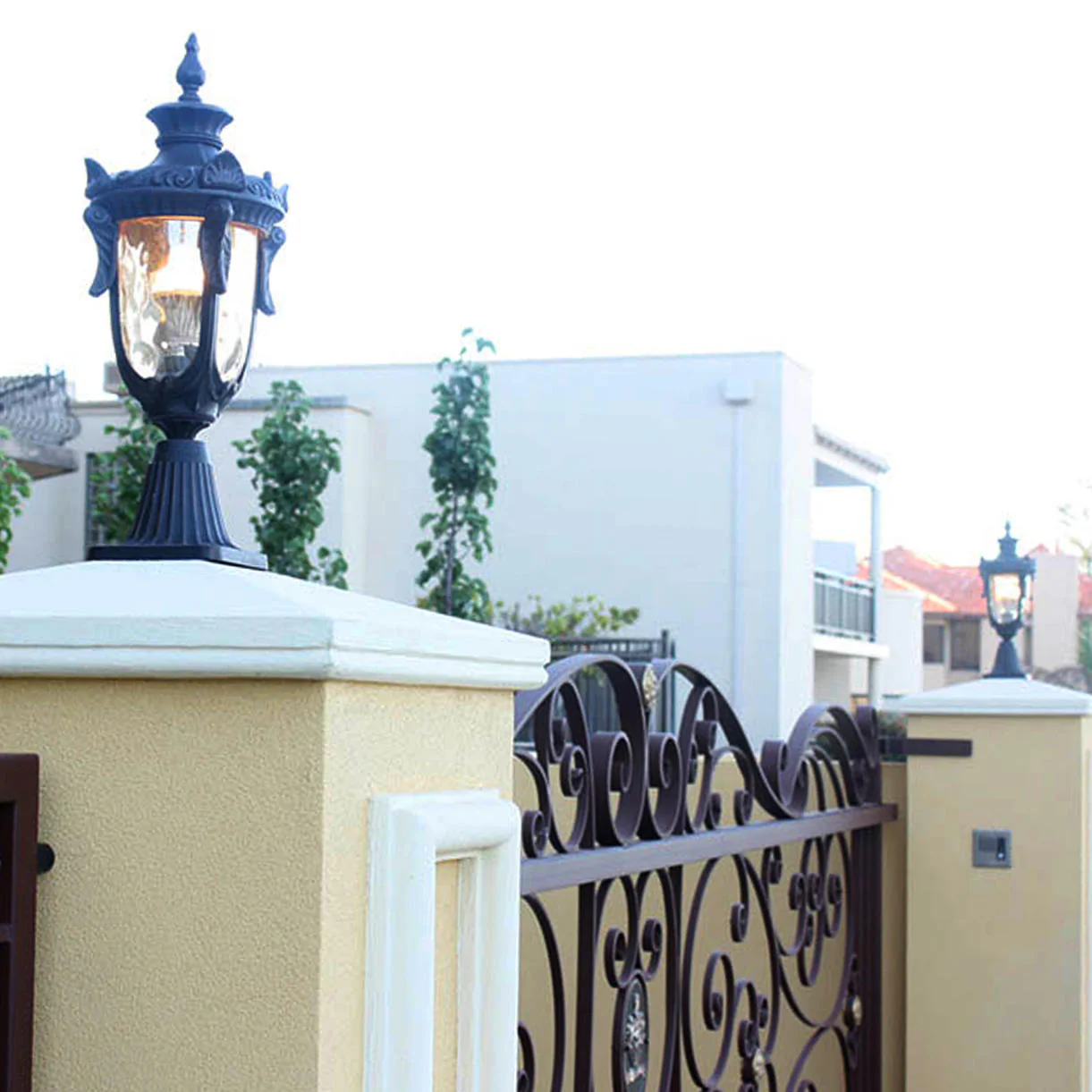 Philadelphia Outdoor Pedestal Lanterns - Image 2