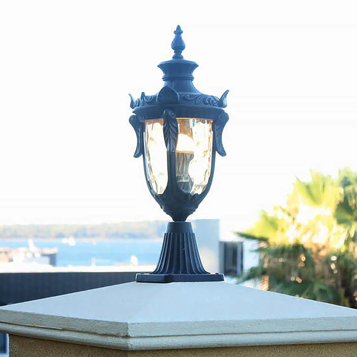 Philadelphia Outdoor Pedestal Lanterns - Image 3