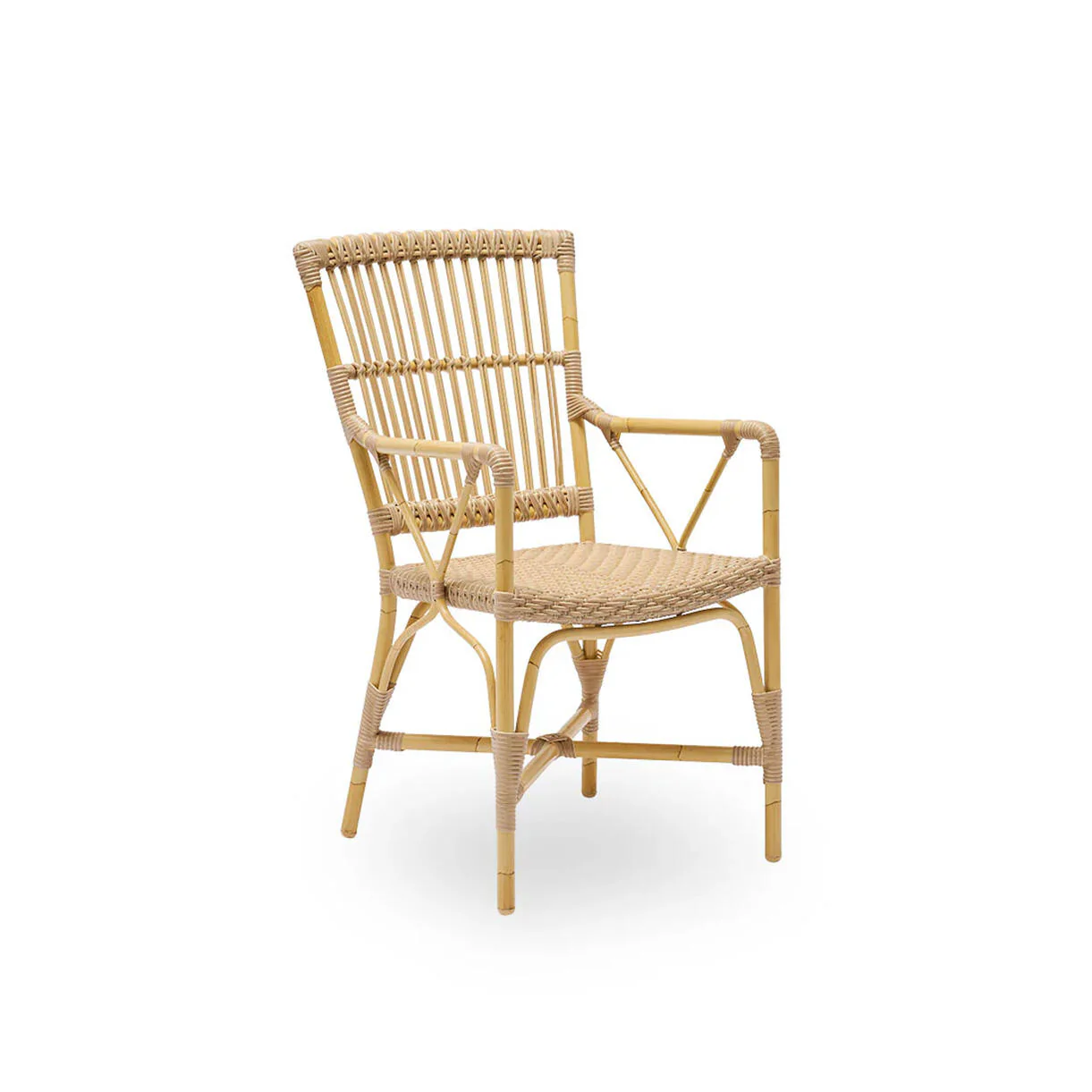 Piano Outdoor Rattan Dining Armchair - Image 4